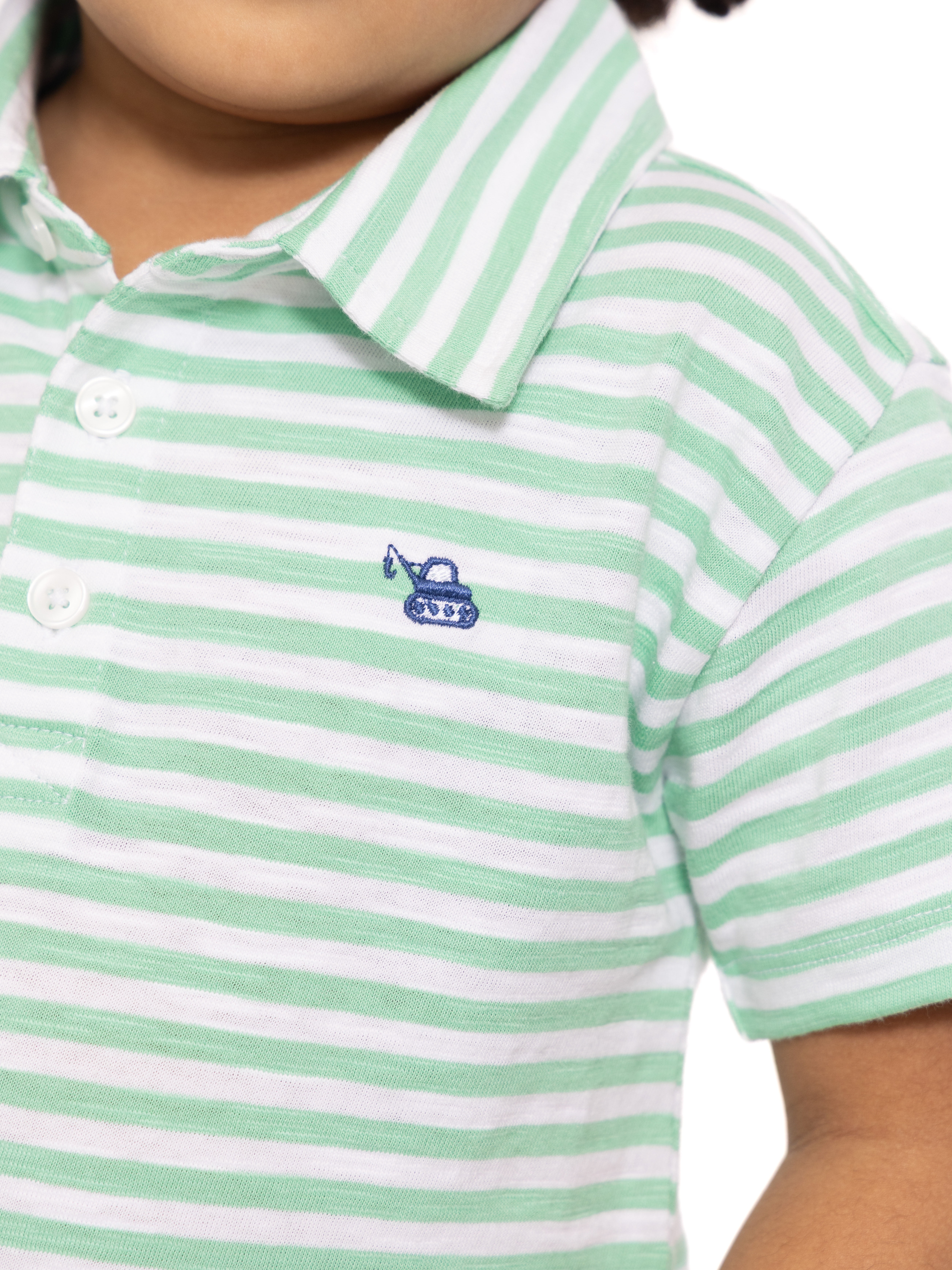 Wonder Nation Toddler Boys Striped Polo Shirt with Short Sleeves, Sizes 12M-5T