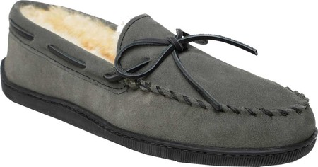 mens hard sole moccasin slippers