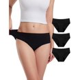 thumbnail image 1 of Ropa interior de época ECO PERIOD Heavy Flow para mujer, color negro, paquete de 3, 1 of 6