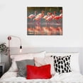 thumbnail image 5 of COMIO Flamingo Canvas Wall Art for Living Room Pink Flamingos Prints Lake Pictures Aesthetics Painting Artwork Office Home Decor for Bathroom Bedroom Dining, 5 of 5