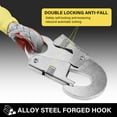 thumbnail image 6 of WAASOSCON 30-Meter (98FT) Fall Arrester with Auto-Locking Mechanism, Alloy Steel Hook, and Retractable Lifeline, 330Lbs Capacity Fall Protection Device for Roofing and High-Altitude Work, 6 of 7