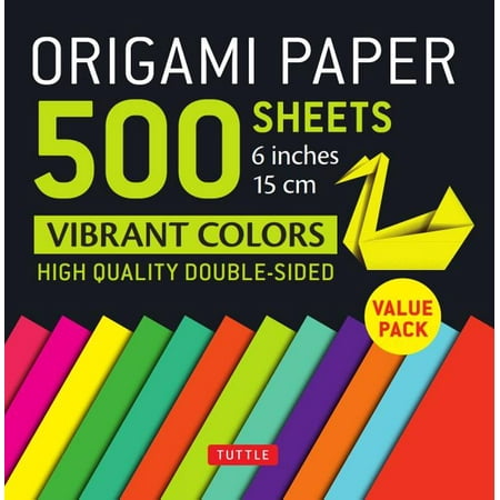 Origami Paper 500 Sheets Vibrant Colors 6