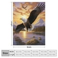 thumbnail image 4 of ONETECH  Eagle Blanket for Bed, Queen Size Flying Eagle Throw Blanket for Women, Men and Kids - Super Soft Plush Eagle Blanket Throw - Eagle Throw Blanket, 4 of 6