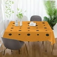 thumbnail image 6 of Coolnut Unbreakable Square Tablecloths with Dust and Wrinkle Resistance-54x72In, Orange and Black Dots Wedding Kitchen Picnic Buffet Holiday Party House Decor, 6 of 7