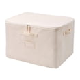 thumbnail image 2 of GUOOL Fabric Storage Boxes Organiser Foldable Blanket Storage Bag for Comforter Pillow With Lid C, 2 of 9