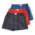 thumbnail image 1 of TOMMY HILFIGER MEN X3 - WZ RED CHILLI LARGE - 3 PACK WOVEN BOXER UNDERWEAR, 1 of 1