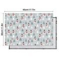 thumbnail image 6 of Light Blue Christmas Snowman and Tree Pattern Summer Placemats Table Placemats Set Of 4-Linen Kitchen Washable Placemats Table Mats 11.8"x17.7" Non-Slip Heat Resistant, 6 of 6