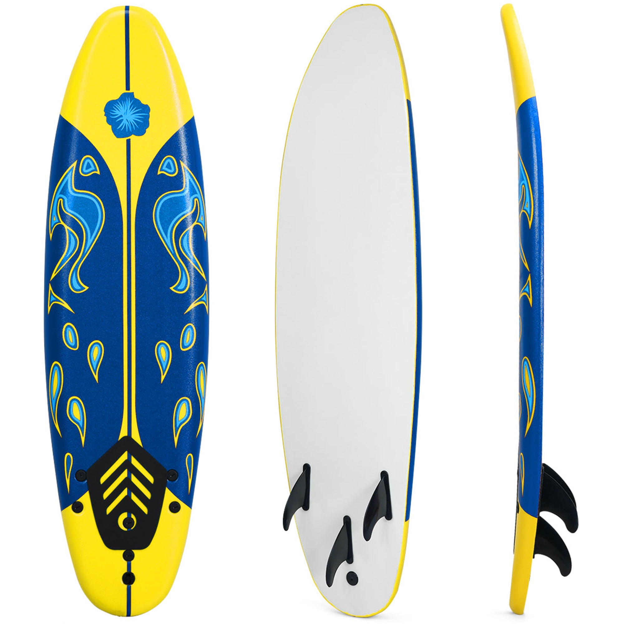9 10 FT Surf Leash Clear 8 DORSAL Premium Surfboard Longboard SUP 6 7 