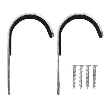 Viccilley 2PCS Stainless Steel Rifle Hangers Premium Gun Rack Wall Mount Storage Rack Gun Hooks for Rifle Shot Gun