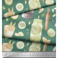 thumbnail image 2 of Soimoi Viscose Chiffon Fabric Jar & Mix Vegetable Print Sewing Fabric Yard 42 Inch Wide, 2 of 3