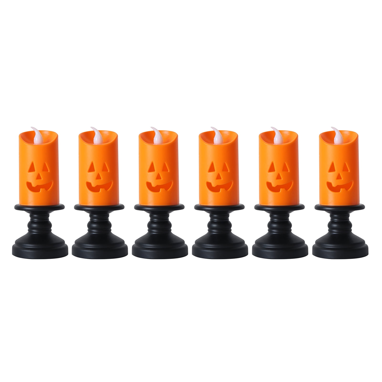 6 Pcs Flameless Candle Battery Operated Portable Safe Halloween