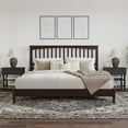 thumbnail image 2 of AFI Becket King Solid Wood Low Profile Platform Bed, Espresso, 2 of 13