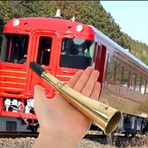 BESTONZON Horn Railway Horn Copper Golden 1Pack Clear Sound Loud Sound