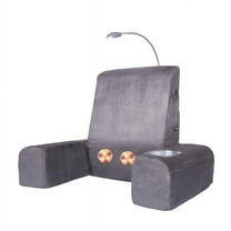 Backrest Bed Lounger with Shiatsu Massage - 26 x 33 x 6.3 in.