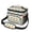 Dinosaur and Flower, variant on Dinosaur and Floral White Pattern Insulated Lunch Box for Women Men, Medium Leakproof Cooler Bag with Adjustable Strap, 10"x6.7"x8"