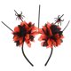 thumbnail image 1 of KAKOWELY Diadema de Halloween, tocado de araña, flores artificiales, tocado para festival, fiesta de cosplay, disfraz de mascarada, gótico, fantasma, novia, accesorios para el cabello de boda, 1 of 4