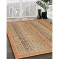 thumbnail image 3 of Ahgly Company Machine Washable Indoor Rectangle Abstract Chocolate Brown Area Rugs, 2' x 3', 3 of 7