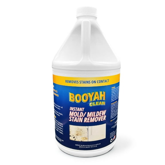 Booyah Clean, Mildew Stain Remover, Gallon Bottle, 1 Piece