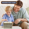 thumbnail image 3 of sunsanly Wood Money Box with Counter 500/1000/2000/3000/5000/10000 Euros Piggy Bank Coin Cash Container Kids Adults Money Saving Case Jar Christmas Gift, 3 of 8