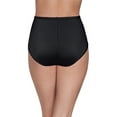 thumbnail image 3 of Women's Vanity Fair Lingerie® Smoothing Comfort Lace Brief Panty 13262 Color: Mid Black Size: 6, 3 of 5