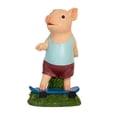thumbnail image 5 of Resin Pig Figurine Decorative Animal Figurine Cute Garden Statue Realistic Ornament Small Pig Sculpture for Desktop Farm Indoor Decoration style A, 5 of 9