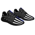 thumbnail image 6 of Police Military and Fire Thin Line American flag Shoes Sneakers Black Size 10.5, 6 of 7