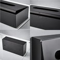 thumbnail image 5 of RVKXHD Rectangular Tissue Box Cover Tissue Box Holder Napkin Holder Tissue Storage Box Facial Tissue Holder Bedroom Nightstand Office Dresser-Stainless Steel Matte Black, 5 of 18