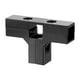 thumbnail image 1 of Conector de abrazadera para tubo cuadrado de 1" x 1" para accesorios de stand, ligero y resistente. Forma de T negra, 1 of 9