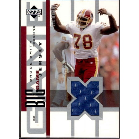 Bruce Smith Card 2002 UD Piece of History The Big Game Jerseys #BGJBS