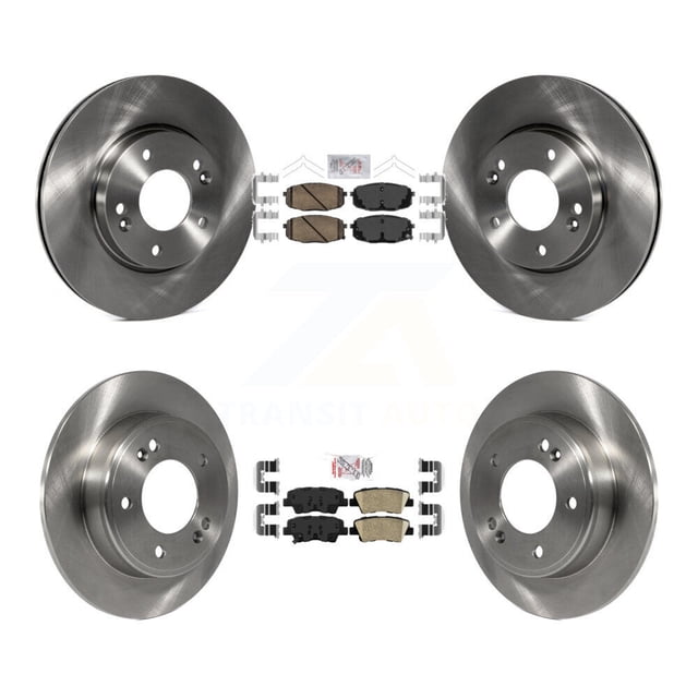 Transit Auto Front Rear Ceramic Pads and Disc Brake Rotors Kit for Car 2014-2016 Kia Soul K8A-106490