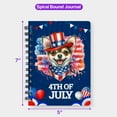 thumbnail image 5 of Patriotic Chihuahua Celebrates 4th of July Spiral Bound Journal Dog Lover Gifts Idea 5x7in Spiral Notebook - 02009, 5 of 5