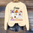 thumbnail image 2 of WEAIXIMIUNG Sweat-Shirt pour Femmes Zip Noir Pull Tendance à Capuche Imprimé Lettre Col Rond pour Automne & Hiver, 2 of 3