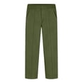 thumbnail image 6 of JUMEYU Boys Uniform Pants Casual Elastic Waist School Long Pants Fashion Loose Trousers with Pockets Clothes 4T-12T (Green,8T 10T), 6 of 7