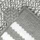 thumbnail image 4 of Alfombra de baño de chenilla a rayas REGALWOVEN con bordes, tapete de baño antideslizante, lavable a máquina en gris oscuro 16" x 24", 4 of 6