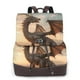 thumbnail image 1 of Balery Sky Sunset Bronze Dragon Mochila de Cuero para Mujeres, Gran Capacidad, Bolsa de Viaje Multifuncional, Mochila de Cuero y Bolsa de Hombro para Mujeres, 1 of 4