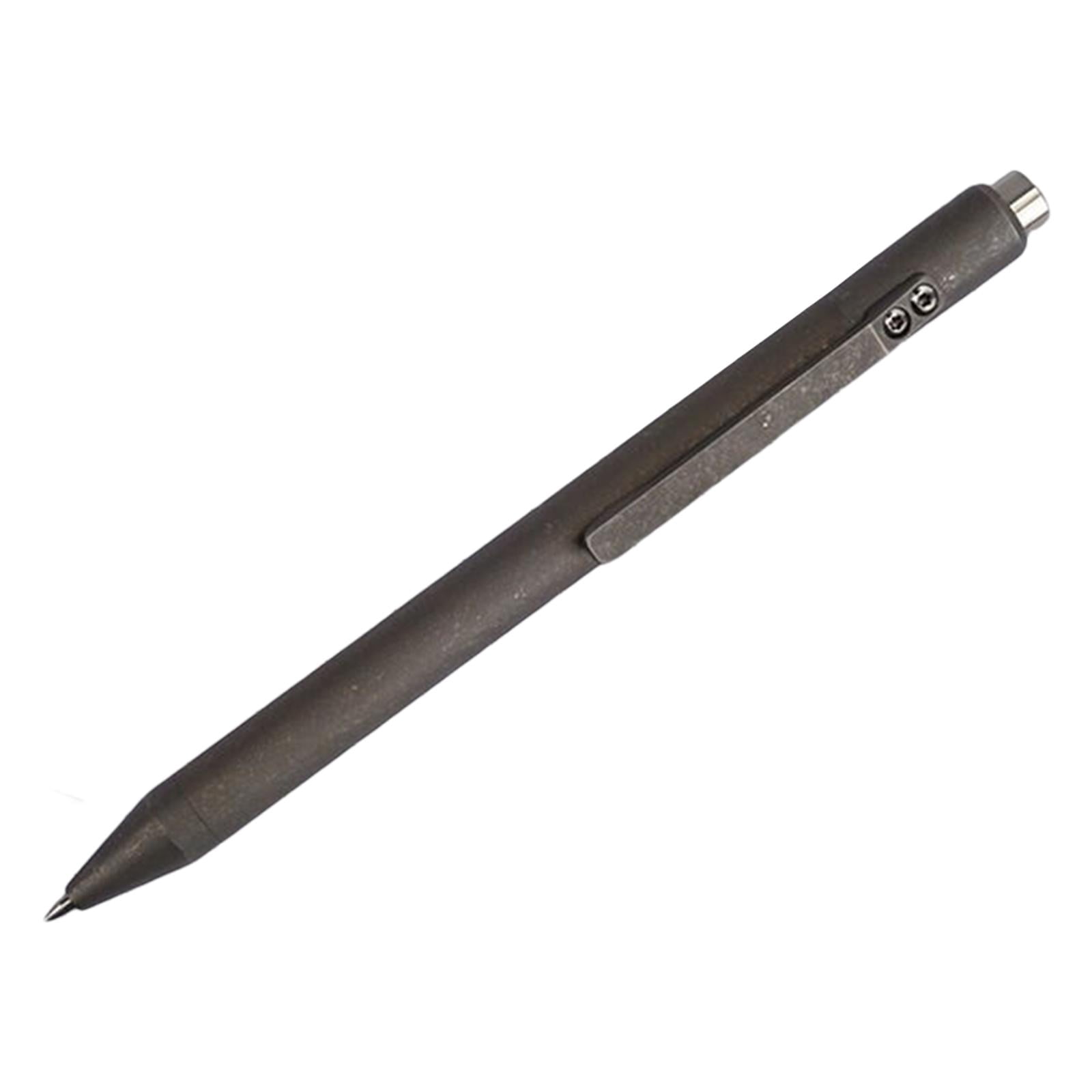 Retractable Ballpoint Pen Titanium Alloy Replaceable Pen Refill Pen Portable Pocket Ink Gift Action Pen for C