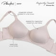 thumbnail image 4 of Women's Playtex 4707 Secrets Perfectly Smooth Wirefree Bra (Black Side Panel 42D), 4 of 4