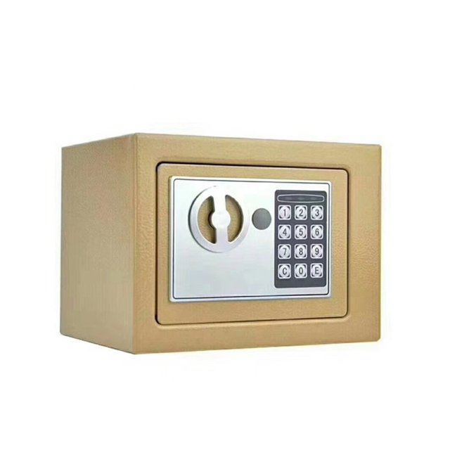 Digital Safe Box Mini Steel Safes Money Bank Small Household Password Key Safety Security Box Keep Cash Jewelry Document ,Easy Installation