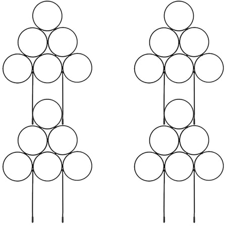 Zoyueyie 4Pcs Small Metal Trellis for Climbing Plants Potted Plant Support Stake Plant Trellis