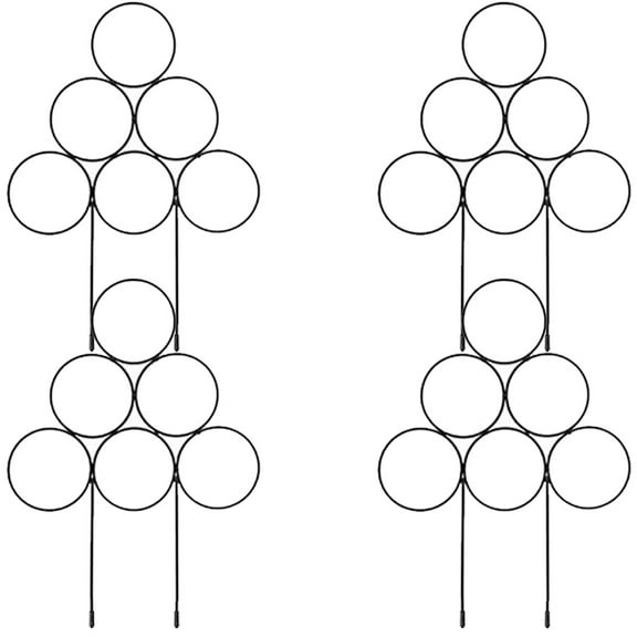 Zoyueyie 4Pcs Small Metal Trellis for Climbing Plants Potted Plant Support Stake Plant Trellis