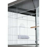 Prevue Pet Products Charming Aviary Flight Cage Jumbo Bird Cage with Rolling Base
