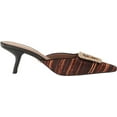 thumbnail image 6 of Sam Edelman Brit Brown Multi Kitten Heel Slip On Pointy Toe Fashion Pumps (Brown Multi, 7.5), 6 of 6
