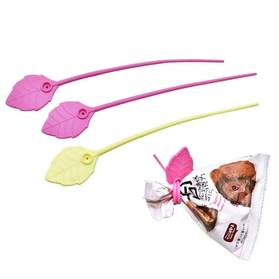 VERDANVERSE Silicone Food Bag Ties Sealing Clip Assorted Color 30Pcs