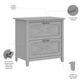 thumbnail image 4 of Pemberly Row 2 Drawer Lateral File Cabinet in Cape Cod Gray - Engineered Wood, 4 of 10