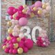 thumbnail image 2 of Kit Balloon Arch, 137 unidades, globos de látex rojo rosa para festival, 2 of 2