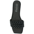 thumbnail image 5 of Journee Womens Sawyerr Dual Braided Band Flat Sandals, Widths Available, 5 of 9