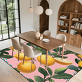 thumbnail image 6 of CURLYOOT Lemon Area Rugs 5'x7' Washable Rug Large Living Room Rug Non Slip Tropical Fruits Indoor Floor Carpet for Dining Room Bedroom Home, 6 of 7
