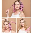 thumbnail image 2 of Kit de 12 rizadores de pelo, rizadores ondulados con ganchos, sin calor, de 30 cm, en espiral, para mujeres y niñas., 2 of 5