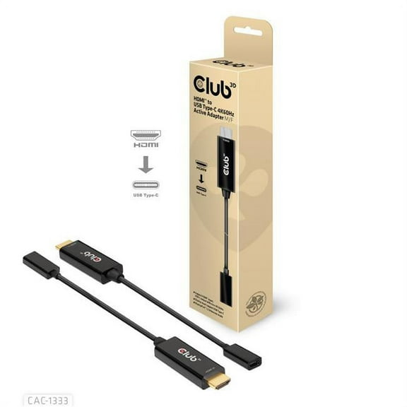 Club 3D B.V  HDMI to USB Type-C 4K60Hz Active Adapter - Male-Female Connector
