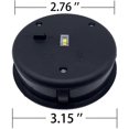 thumbnail image 3 of 2 Pack Solar Lights Replacement Top for Lanterns, Waterproof Round Solar Lanterns Replacement Accessories(3.15 Inch), 3 of 5